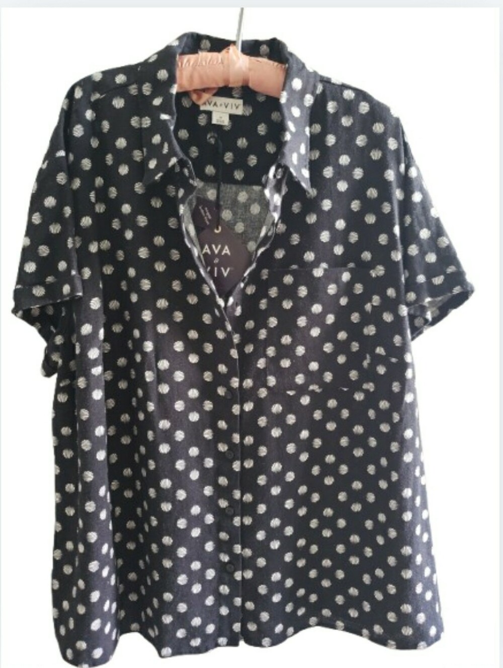 Aviva & Viv Linen Blend 1X Buttondown